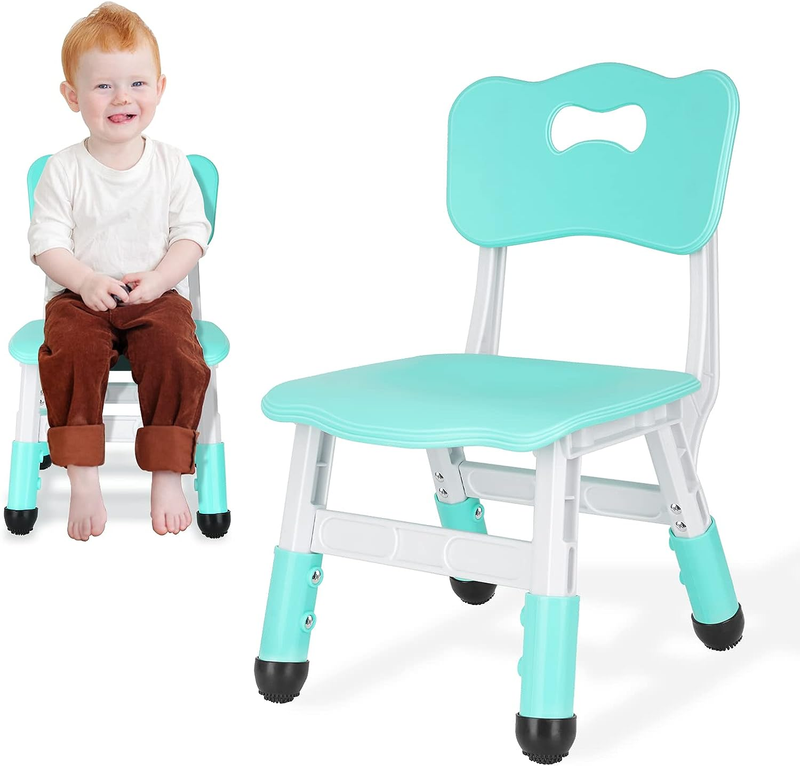 Height Adjustable Toddler Chair Max Load 220lbs Plastic Indoor Outdoo