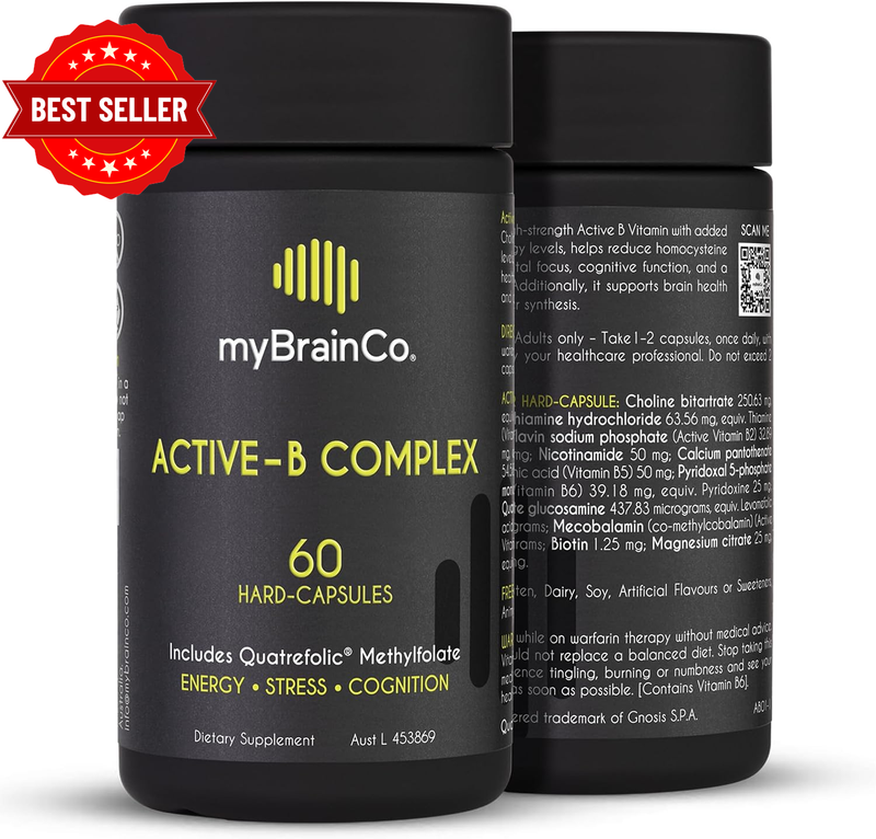 Active-B Complex Supplement - High Strength Activated Vitamin B Complex - Potent