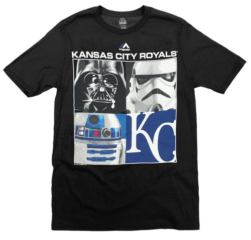Футболка главного героя MLB Youth Kansas City Royals Star Wars, черная