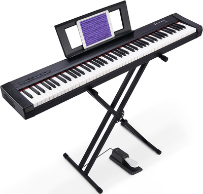 88 Key Digital Piano Beginner Electric Keyboard Full Size with