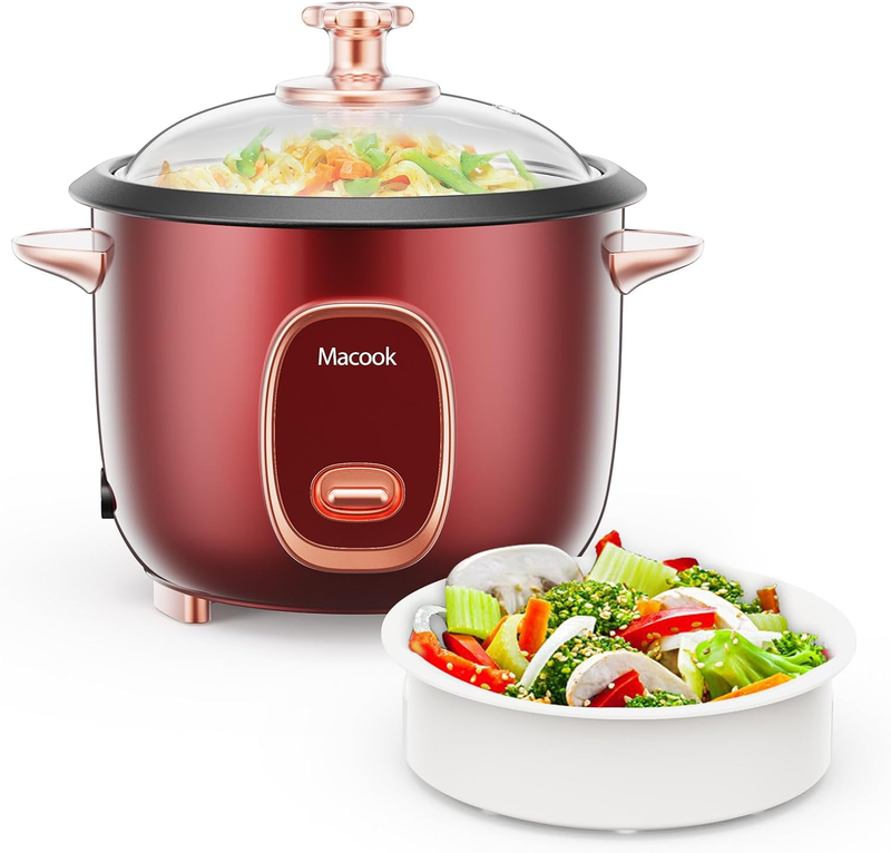 Mini Rice Cooker Small Rice Cooker 3 Cup, Portable Travel Rice Cooker, Auto Keep