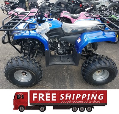 Full size 125cc atv taotao ata-125f1 Free shipping Large tires 2 racks semi auto