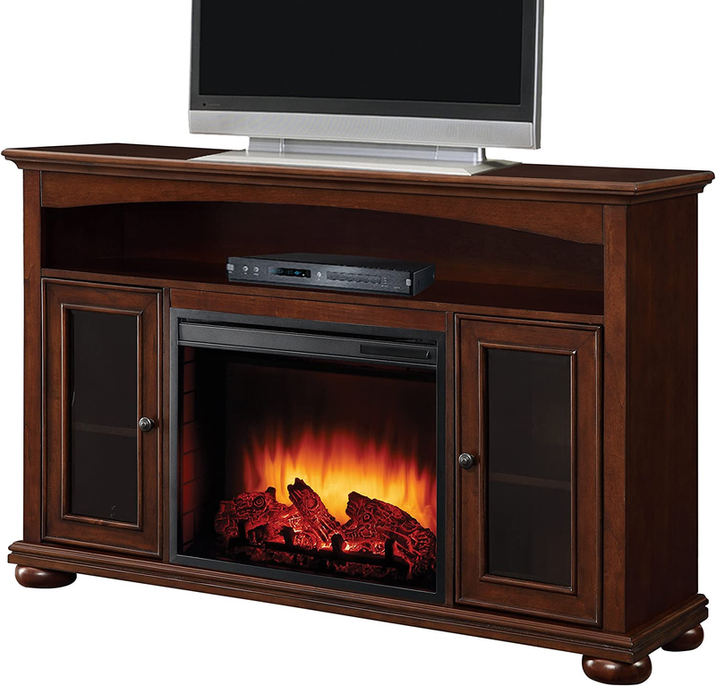 Pleasant Hearth 238-11-68 Everest Media Cherry Finish Electric Fireplace