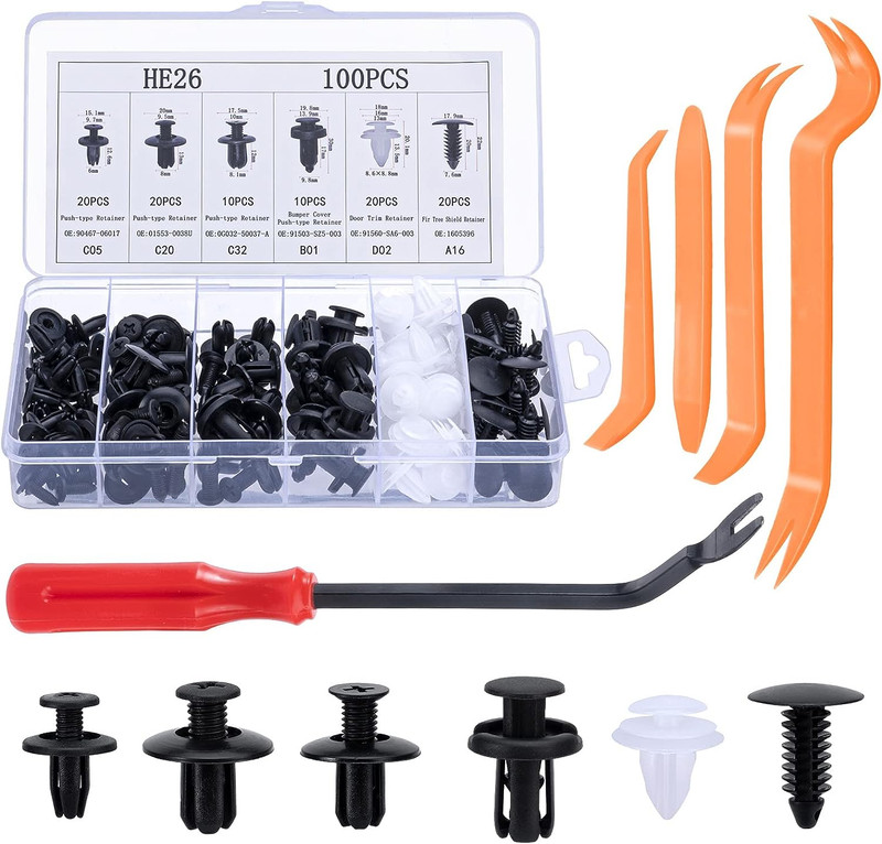 Set Clips Auto Per Rivestimenti Porta E Clip In Plastica Per Paraurti Universali