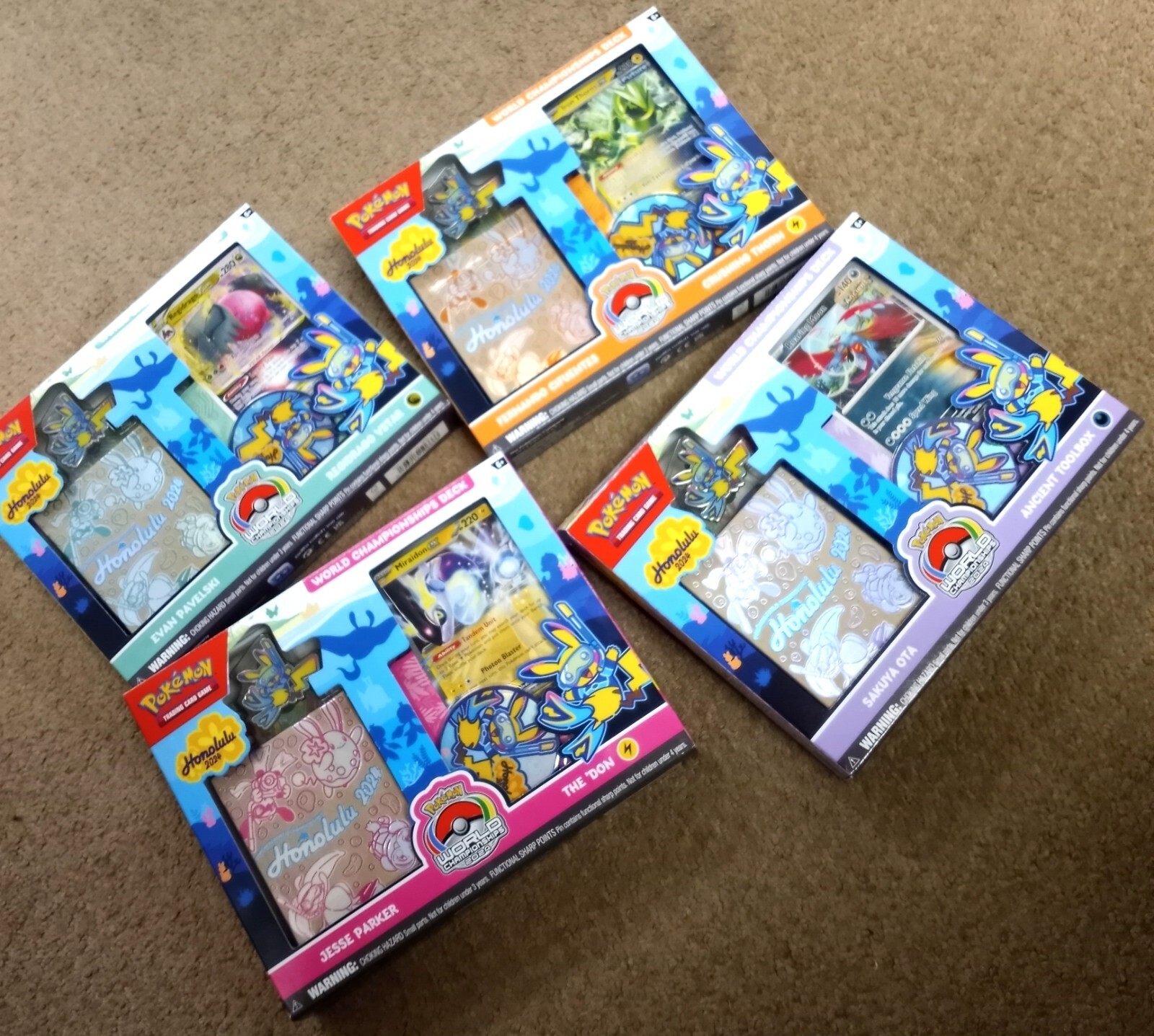 POKEMON 2025 HONOLULU WORLD CHAMPIONSHIP DECK SET OF 4