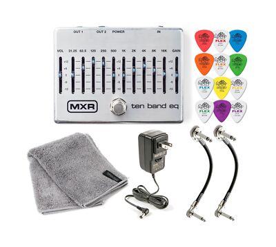 MXR M108S Ten Band EQ Dual Output True Bypass Effects Pedal