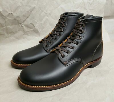 ★★★REDWING BECKMAN 9060 FlatBox US9D 9060 Flatbox Beckman Boot in Black Klondike – Blue Owl Workshop