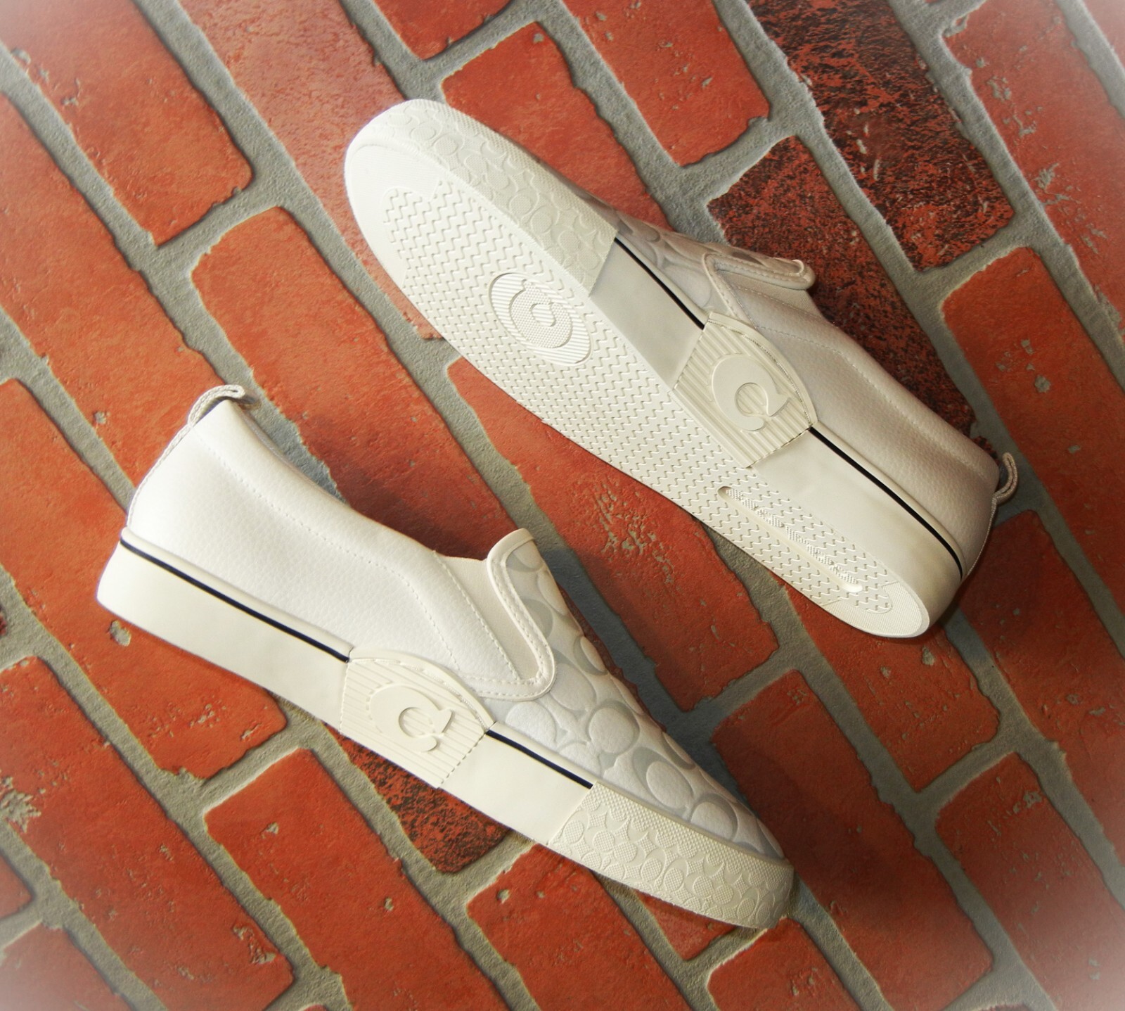 Pre-owned Coach Skate Chalk White Pebble 1$t Sneakers Ca283 Sold Out $exy Solemate Shoe