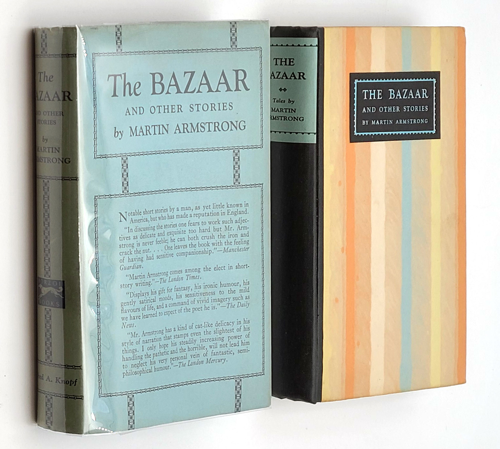 The Bazaar and other Stories 1924 Martin Armstrong ~ First