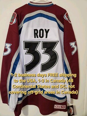 Patrick Roy XL Throwback Jersey Colorado Avalanche NEW WITH TAGS