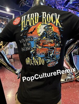 Universal Studios Hard Rock Cafe Hotel Orlando Halloween Shirt 2024 Size L
