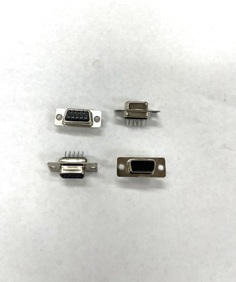 2J 50-pcs 9 Position D-Sub Receptacle, Female Sockets Connector