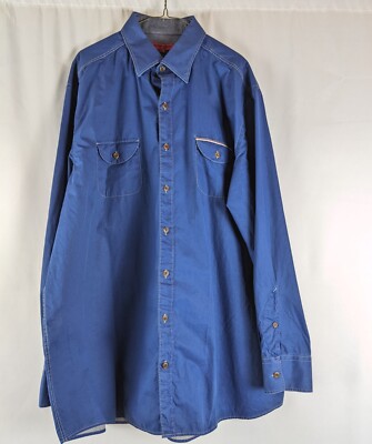 Luciano Visconti  2XL blue (waxed) cotton