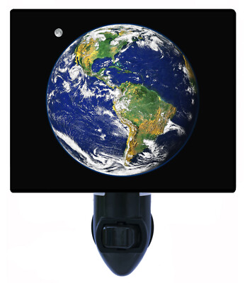 Space Decorative Photo Night Light, Blue Marble, Solar System
