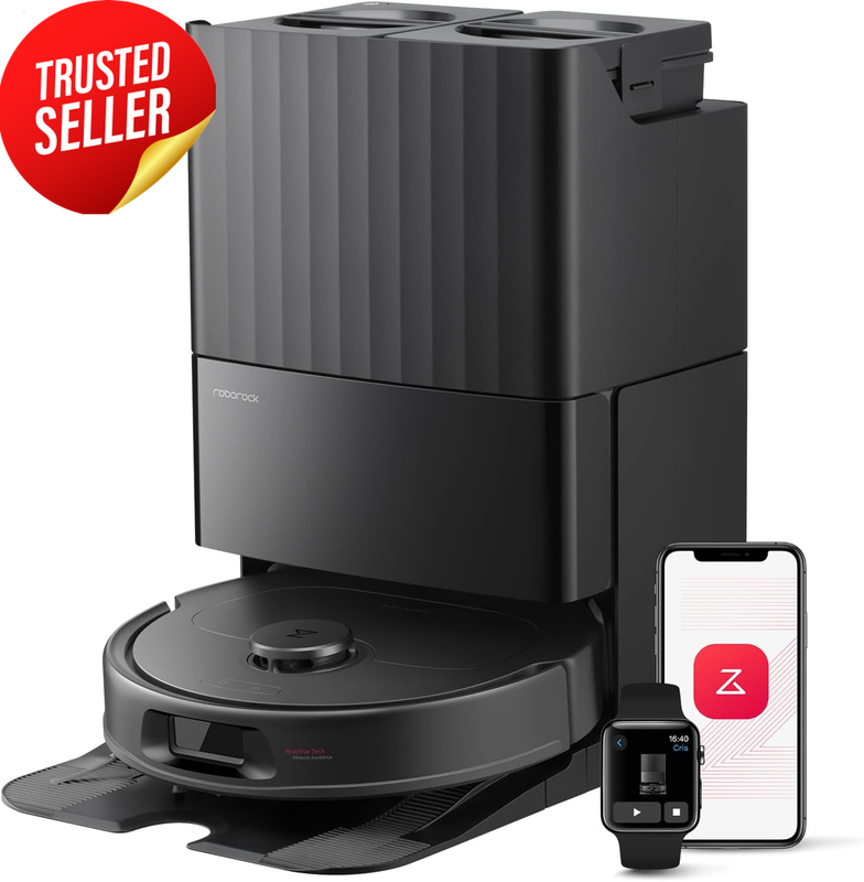 Roborock Qrevo L Robot Vacuum Mop 10000Pa Self Empty Refill Mop Wash Black Pet