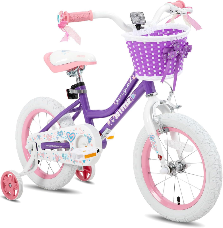 Angel Girls Bike for Toddlers and Kids Ages 2-9 Years Old, 1