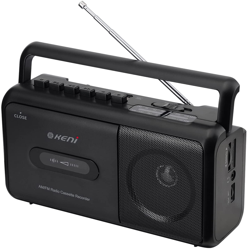 Boombox Am/fm Radio Stereo, Casette Tape Player Recorde