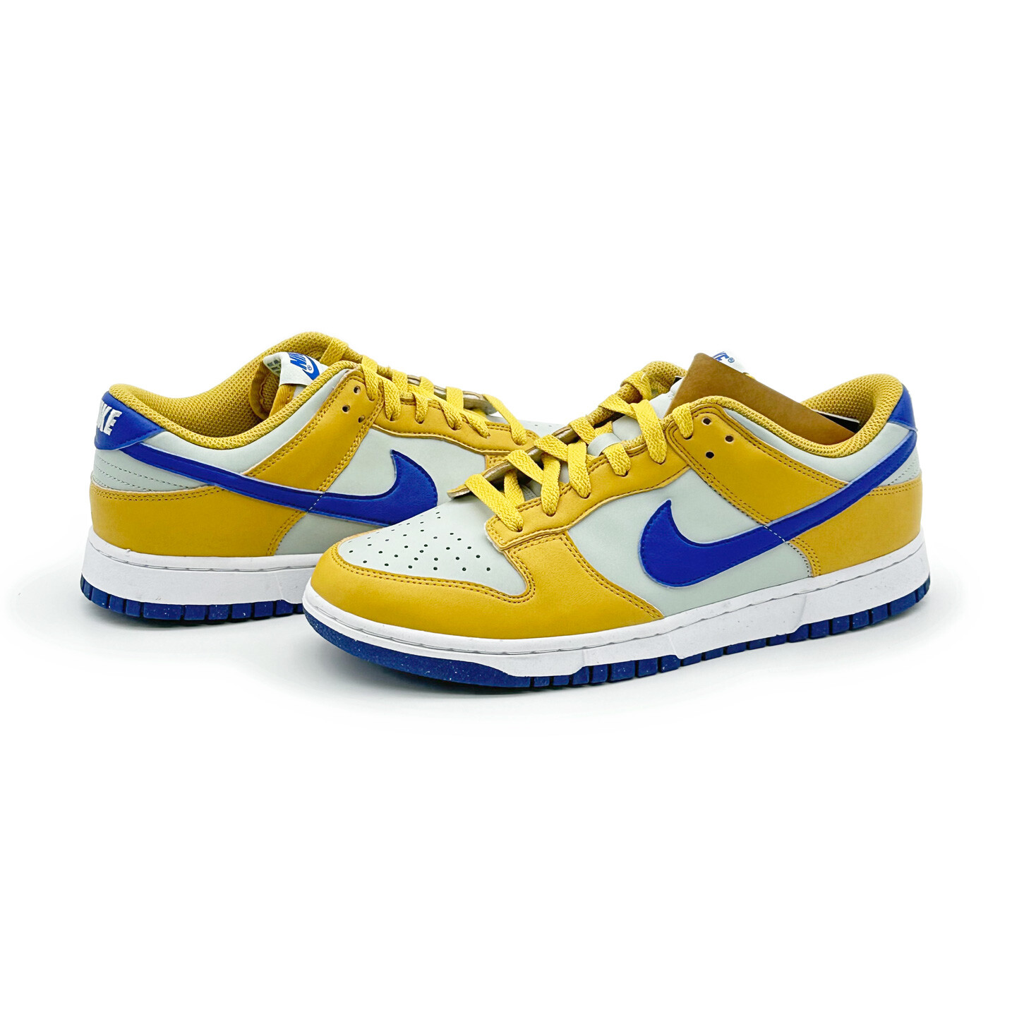 Pre-owned Nike Dn1431-700  Dunk Low Next Nature Wheat Gold Yellow Blue Royal (women's)