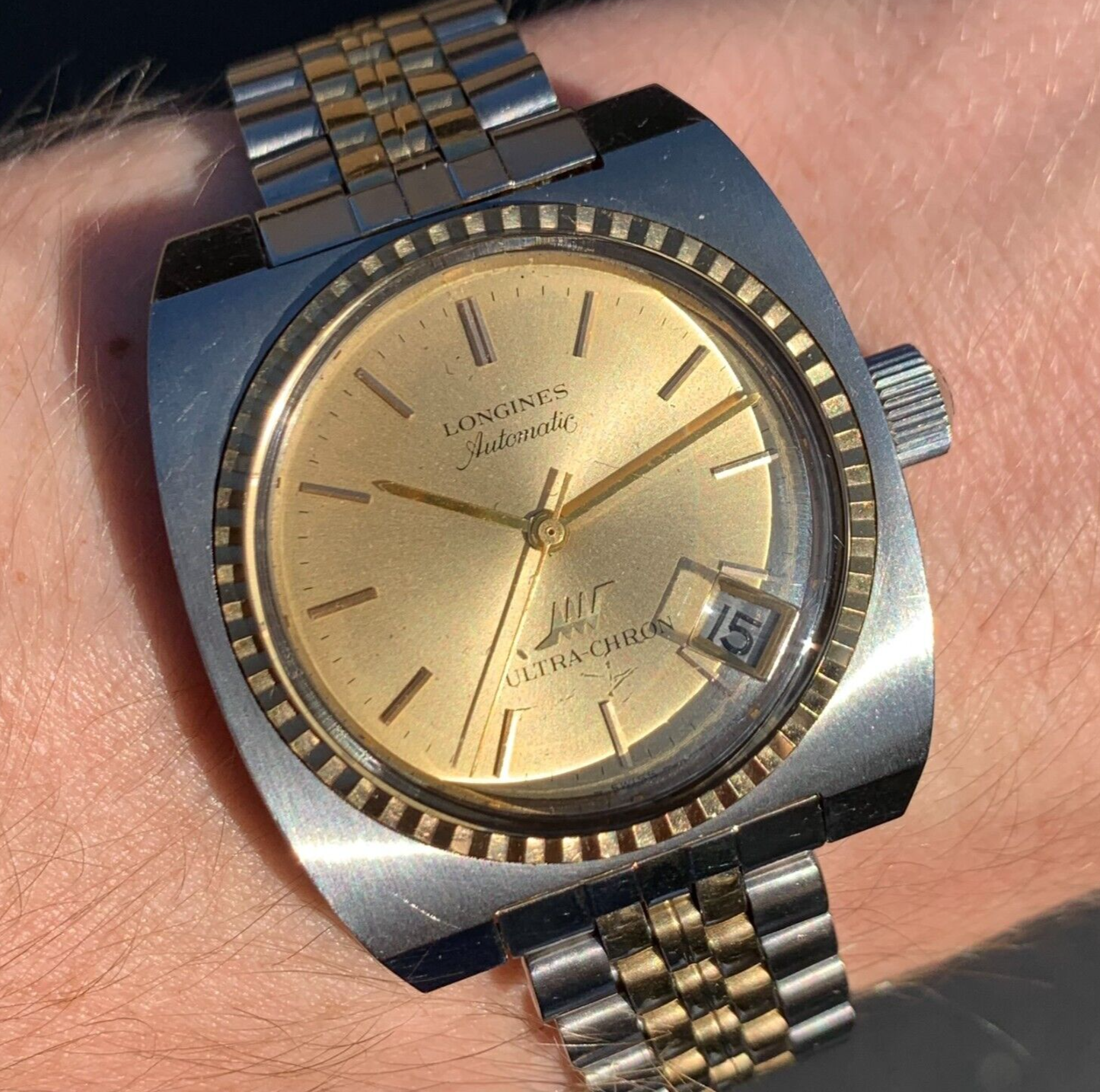 1967 Longines Ultra-Chron Ref. 431-1003 Jumbo 37mm 10K Gold
