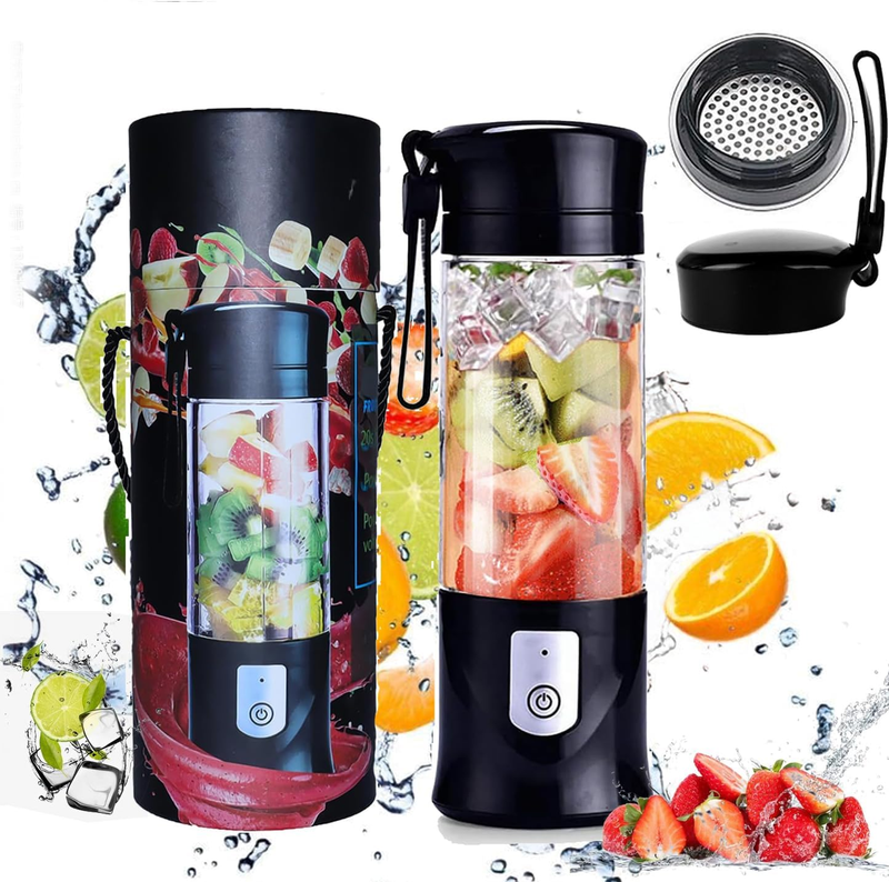 Portable Blender, Type-C Rechargeable Travel Juicer Cup Electric Mini Personal S