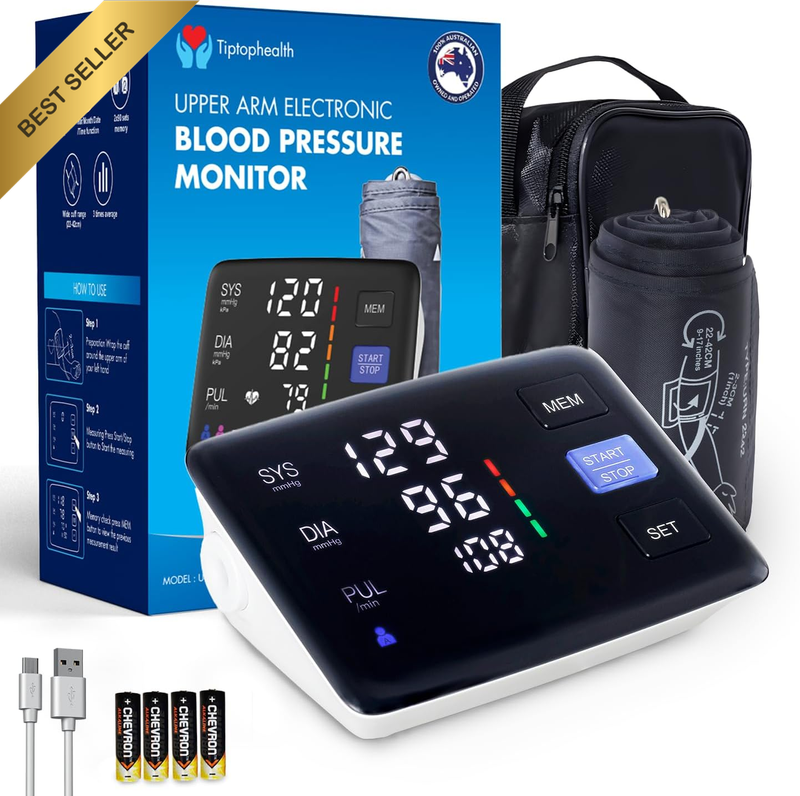 Digital Blood Pressure Monitor with Large Color Screen and ARTG 441830 Certifica
