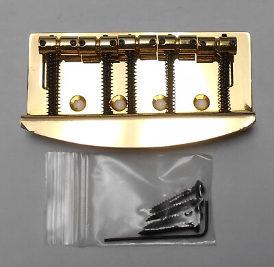 Hipshot 5 String Vintage Bass Bridge .669 spacing Gold - BLEMISHED