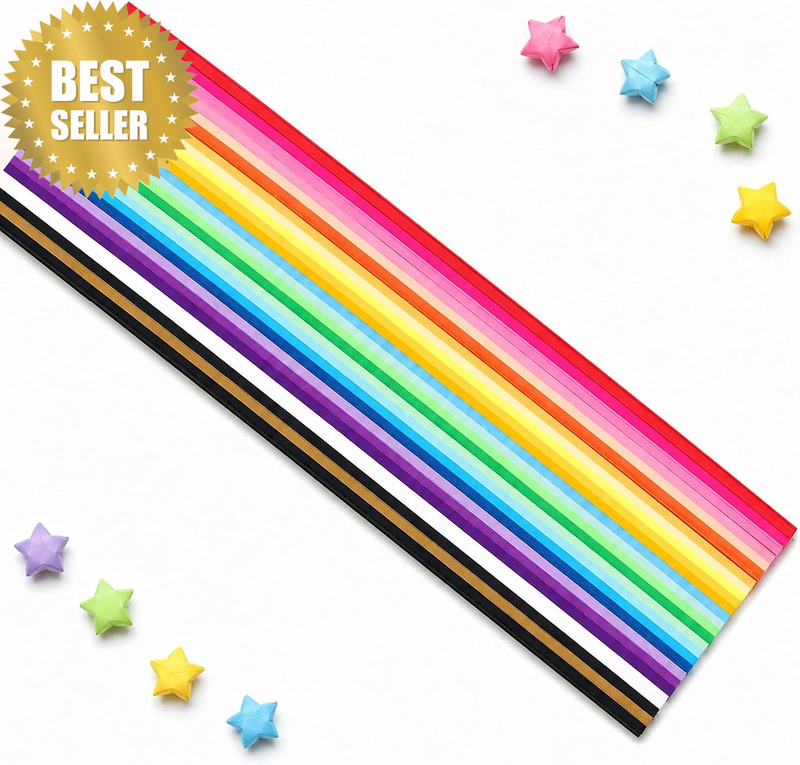 Origami Star Paper 1350 Sheets 27 Colors for for DIY Arts Crafting Supplies