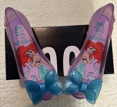 NEW mel ULTRAGIRL melissa disney little mermaid Ariel Pink Blue shoes Sz 12