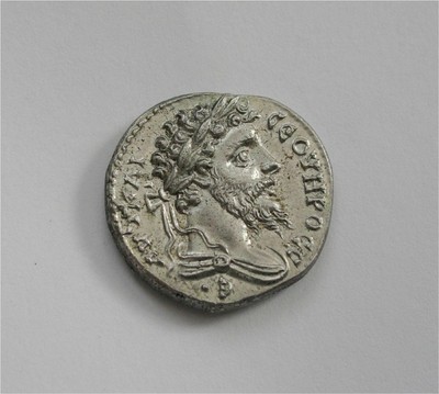 Septimius Severus 195 AD Syria Laodikea-ad-Mare Silver Tetradrahm Coin UNC CNG