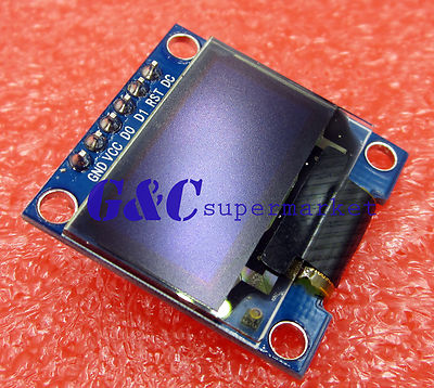 Blue 0.96'' SPI SSD1306 128X64 OLED LCD Display Module  Arduino/STM32/AVR/51