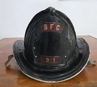 Vintage Cairns Brothers Metal Fire Helmet ''B.F.C 911''