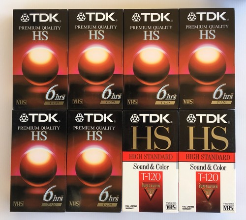 NEW BLANK VHS tapes LOT 40 T-120 6 hrs SONY MAXELL FUJI FILM TDK JVC Memorex