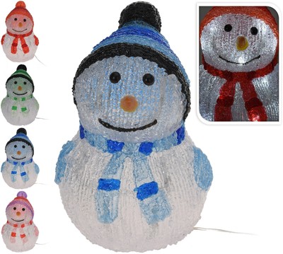 Christmas Light Up Snowman LED Christmas Decoration Indoor//Outdoor with Timer