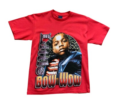 Kids Vintage Bootleg Lil Bow Wow Rap Red T Shirt (Size Youth L)