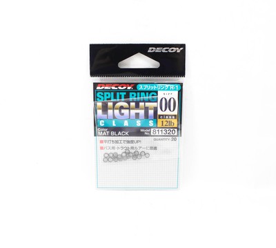 Decoy R-1 Split Rings Light Class Black Size 00 (1320)