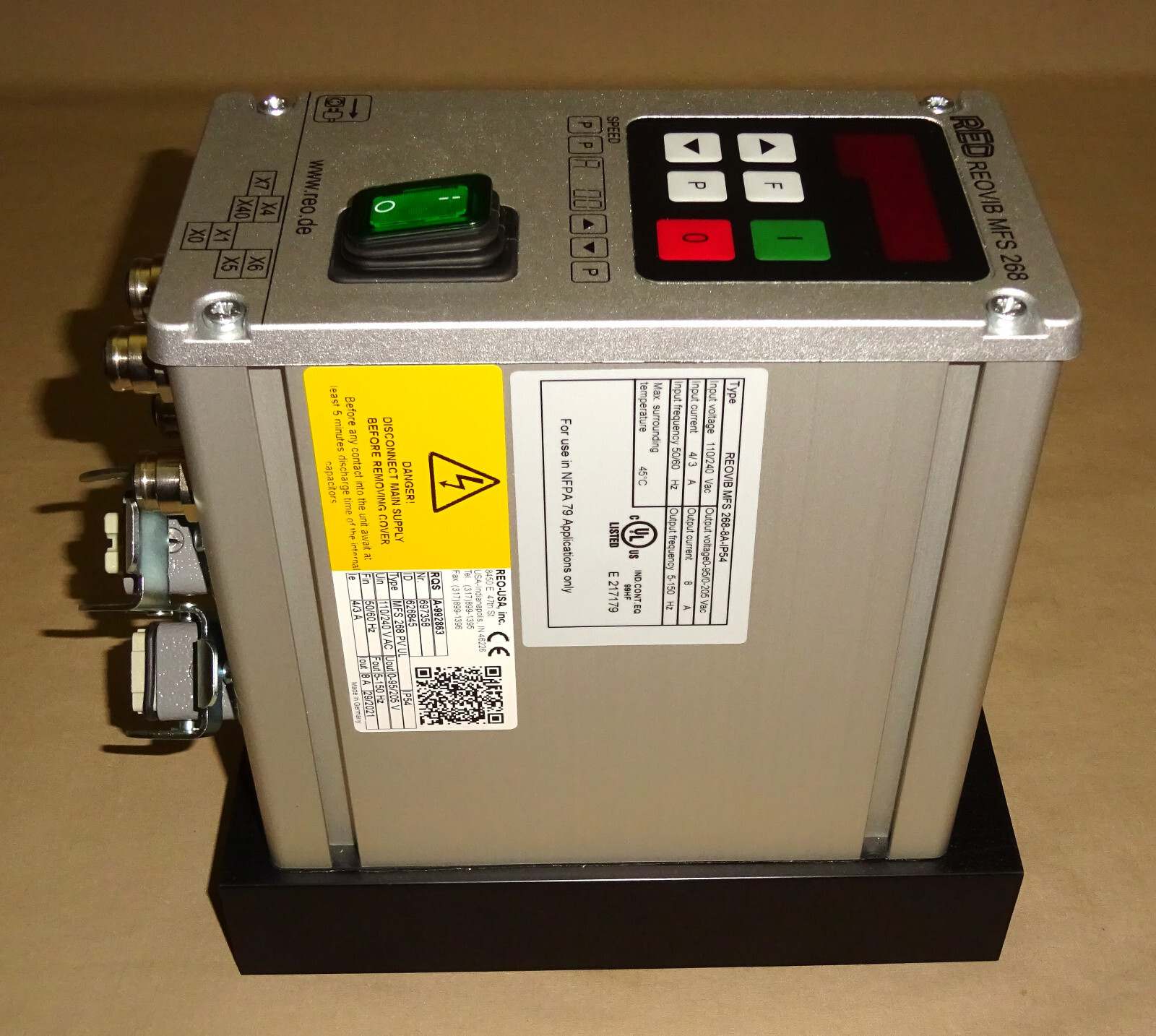 reo-reo-0511さん専用 REO REOVIB MFS 268 8A IP54 Frequency Convertor For Vibratory