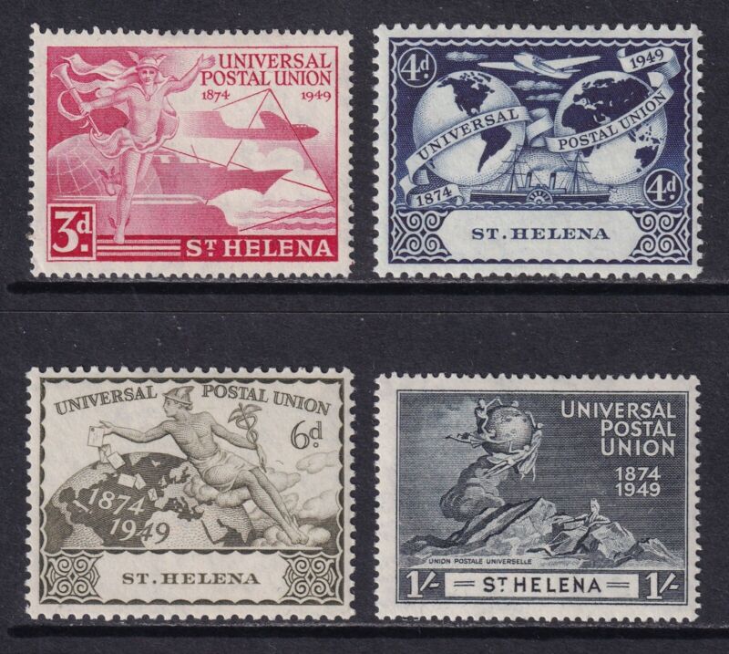ST. HELENA 1949 KGVI 75th Anniversary of U.P.U. set of 4 SG 145-148 MH/*