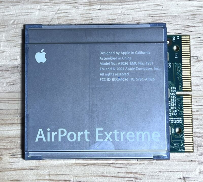Apple Powerbook G4 Airport Extreme Card A1026 1951 - 603-6234 - Very Clean
