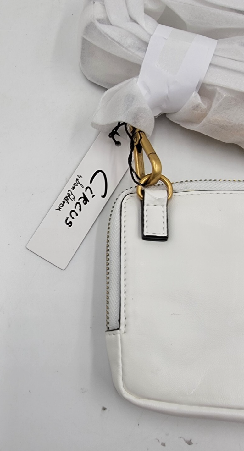 Circus by Sam Edelman Smooth Malibu Slim Crossbody Bag Women's White Zip Closure - Picture 3 of 14