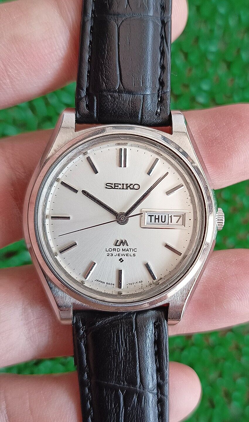NICE VINTAGE SEIKO LM 5606-7070 ORIGINAL DIAL AUTOMATIC 23 JEWELS JAPAN WATCH NICE VINTAGE SEIKO LM 5606-7070 ORIGINAL DIAL AUTOMATIC 23 JEWELS JAPAN WATCH