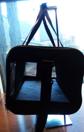 Worldwide, Inc Easy Explorer Pet Travel Carrier, Soft Mesh, Large~ Black NWT