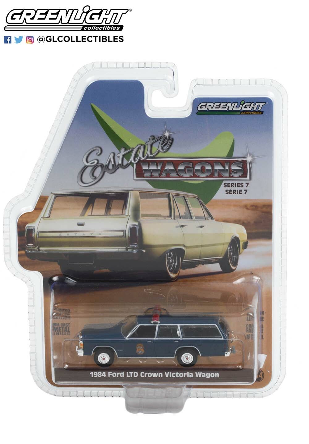 1/24 グリーンライト 2台セット Greenlight Estate Wagons 7 - IMPD 1984 Ford LTD Crown