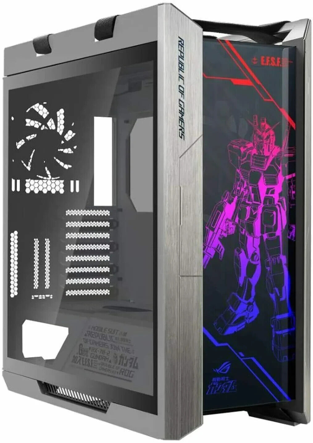 ASUS GX601 ROG Strix Helios Gundam Edition E-ATX Gaming Case ASUS GX601 ROG Strix Helios Gundam Edition E-ATX Gaming Case