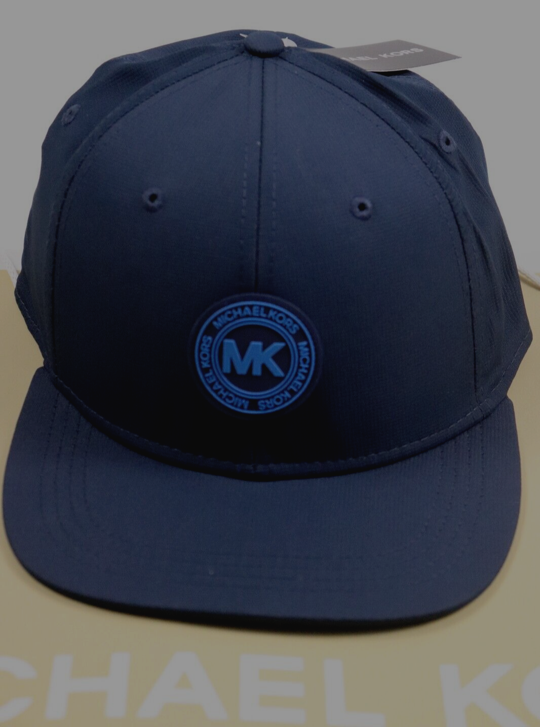 NWT $69 MICHAEL KORS OS Men's Midnight Navy TRIPLE LOGO Performance Baseball Hat
