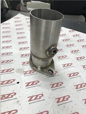 3  Exhaust Pipe Reducer 2.5  2 Bolt exit Flange Stainless Steel W/ O2 Bung