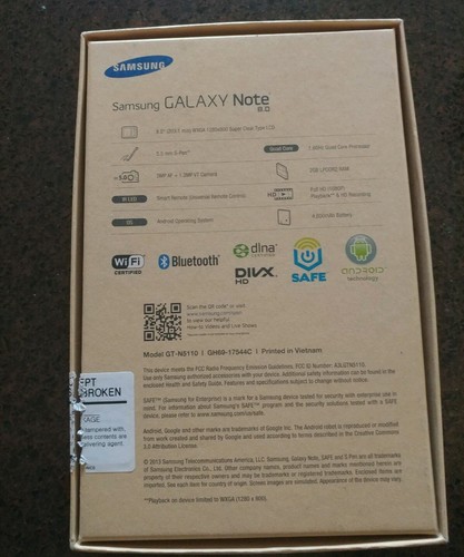 Samsung Galaxy Note 8.0 Box Only