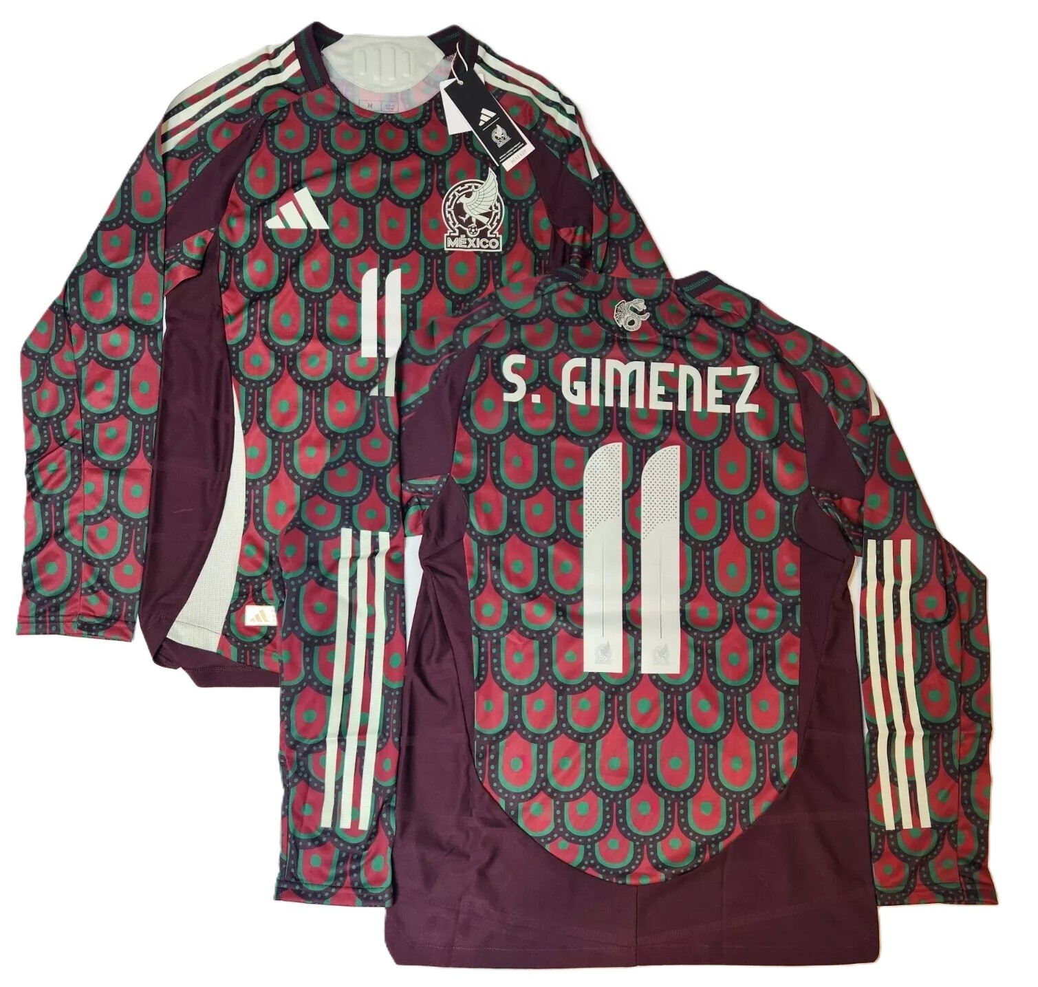Mexico 2024 Home Auth Heat.Rdy Long Sleeve Jersey adidas M