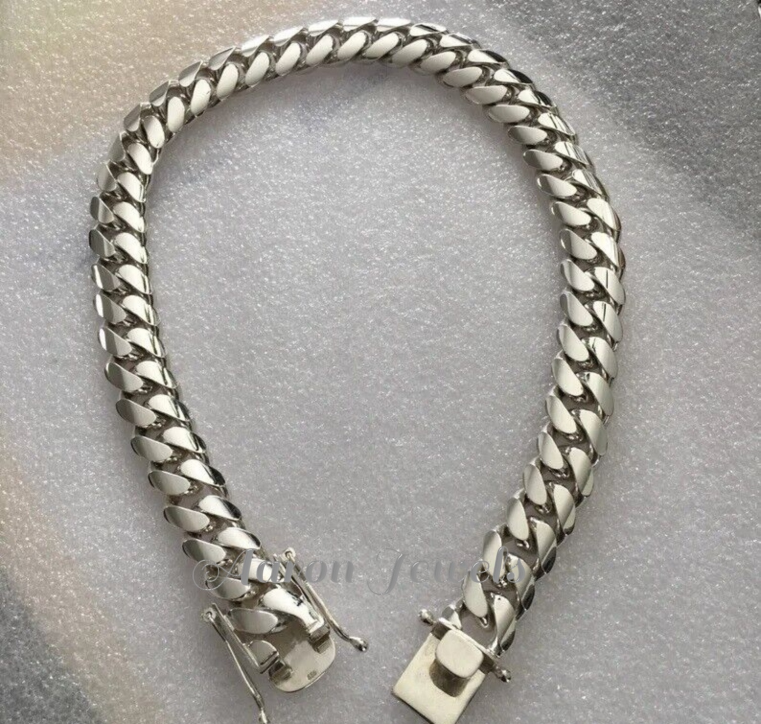 Pre-owned Handmade Men's Miami Plain Cuban 20mm X 26" Link Chain 925 Sterling Silver Italian Lock