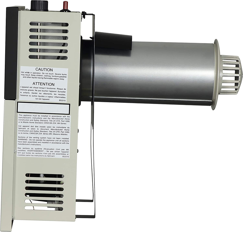 Direct Vent Liquid Propane Heater 11000 BTU Wall Mount Heating 375 Sq Ft Cream