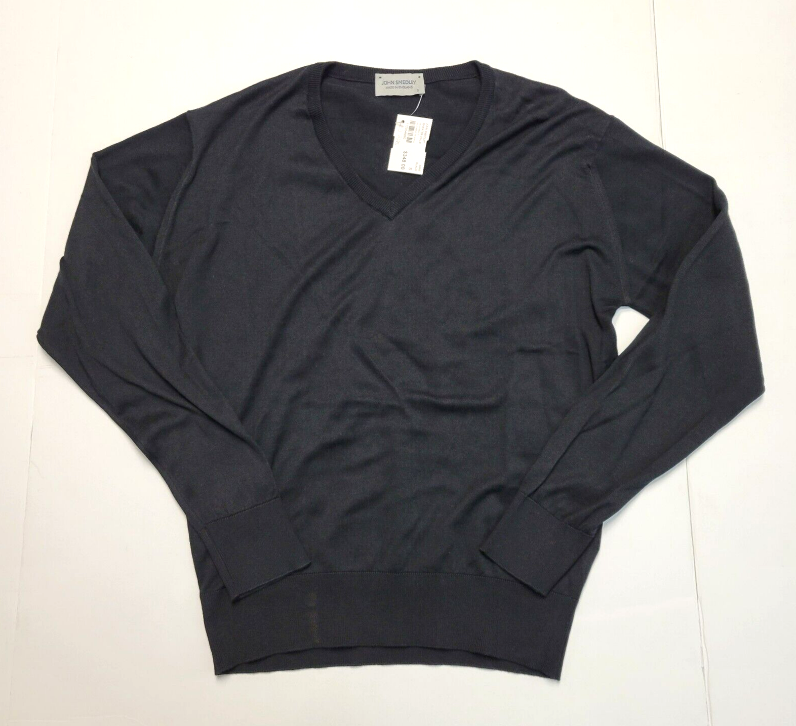 トップス JOHN SMEDLEY SWEATER KNIT Black Gonson Jumper In Midnight | Official John Smedley Outlet